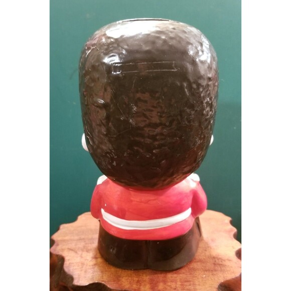 Vintage Toy Soldier Hand Painted Ceramic Bank Made in Japan 6.75"X3.5" Diameter - Picture 4 of 6